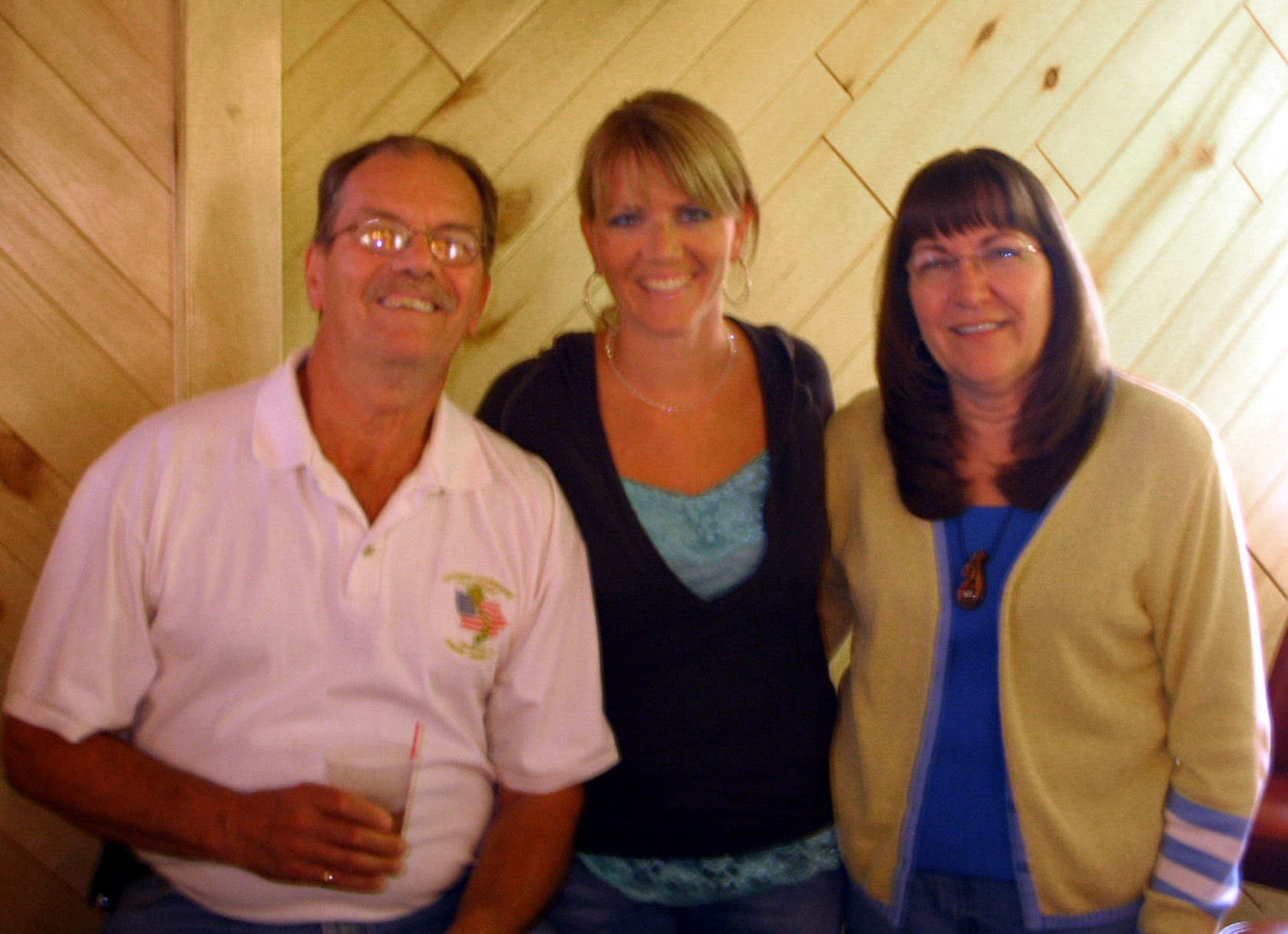 (L-R)Ron, daughter Jess and Lou Ann Dirks from Des Moines Iowa, July 16-19, 2009